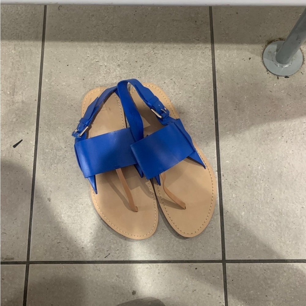 Zara sandals color blue